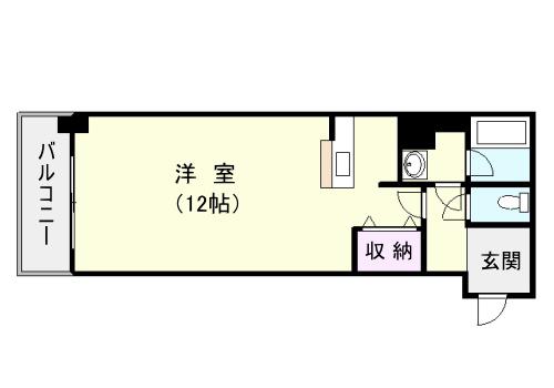 SUEYOSHIビル(ワンルーム/4階)の間取り写真