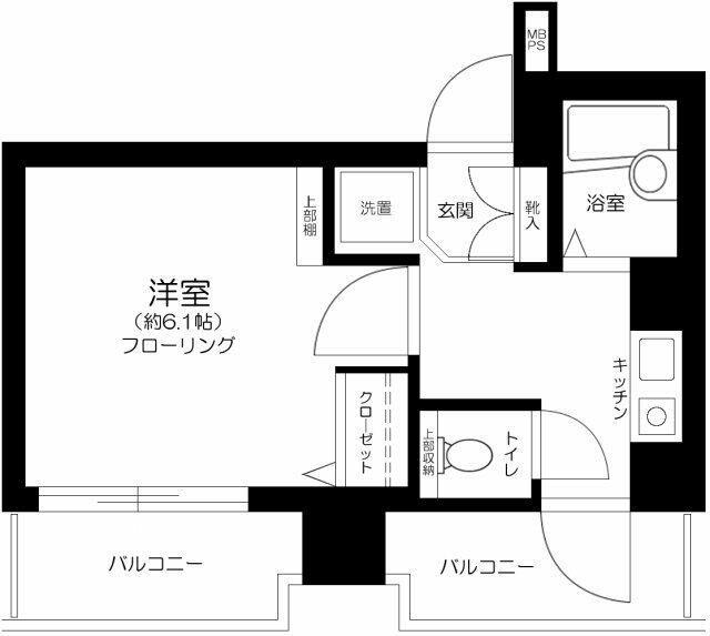 日神パレステージ南池袋第2(1K/4階)の間取り写真