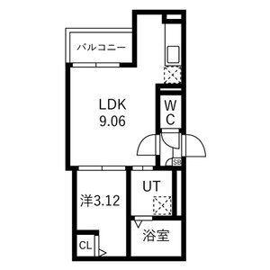 JACK HIGASHIMATSUYAMAI(1LDK/1階)の間取り写真