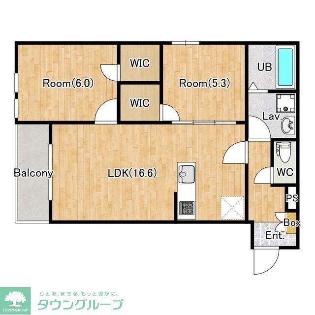 ディーシーアネックス(2LDK/3階)の間取り写真
