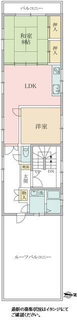 リフレジア三ノ輪ビル(2LDK/4階)の間取り写真