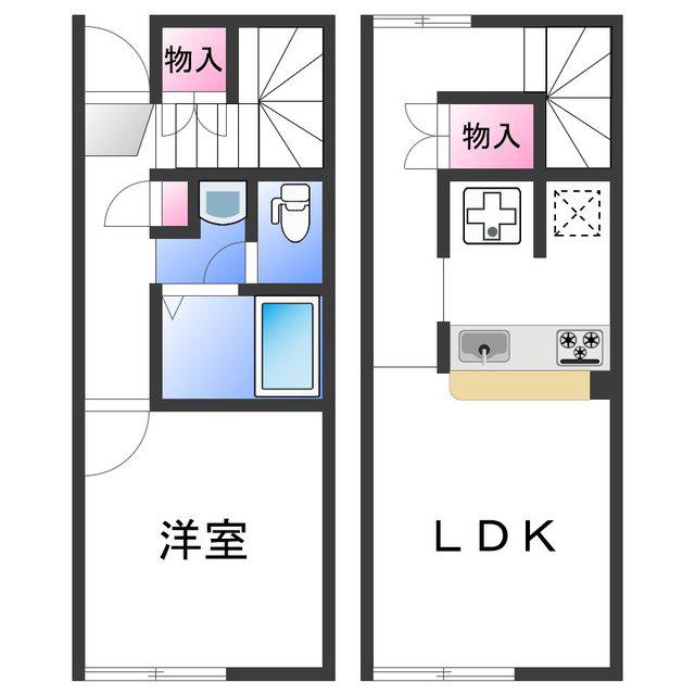 レオネクスト格II(1LDK/1階)の間取り写真