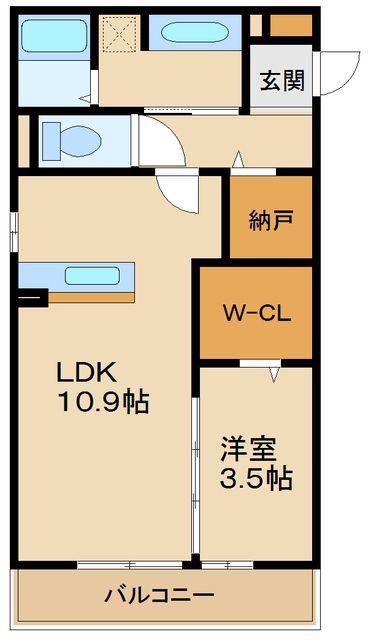SEJOUR AIKOUセジュールアイコウ(1SLDK/1階)の間取り写真