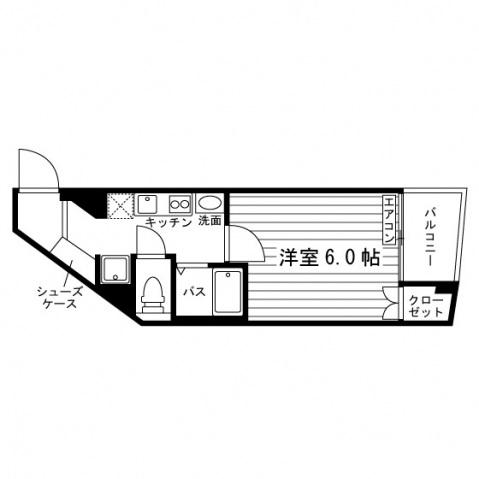 レジディア高島平(ワンルーム/5階)の間取り写真