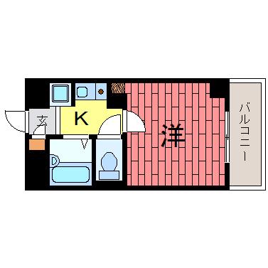 SYOWA EXCEL VIEW KOBE(1K/5階)の間取り写真