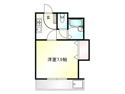 シエスタ八王寺(1K/2階)の間取り写真