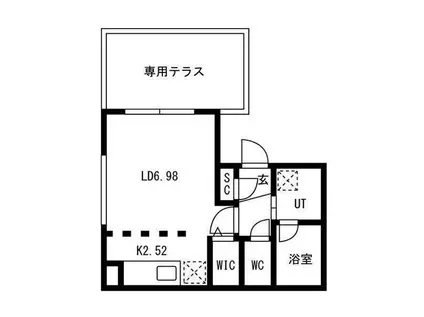 シュナクランツ(1K/1階)の間取り写真