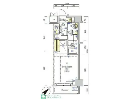 SHOKEN RESIDENCE八王子(1K/7階)の間取り写真
