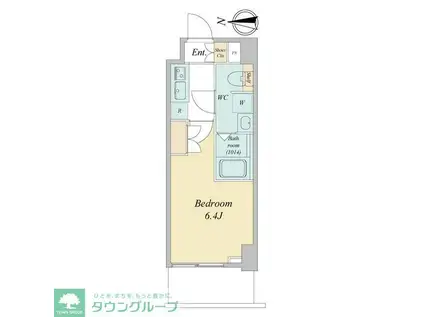 LIME RESIDENCE KAWAGUCHI イースト(1K/4階)の間取り写真