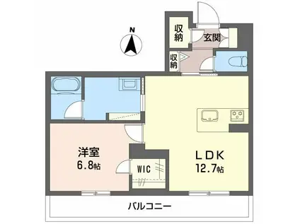 和の杜 江坂(1LDK/3階)の間取り写真