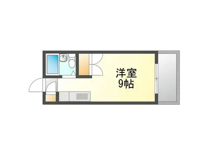 エナジーI(ワンルーム/4階)の間取り写真