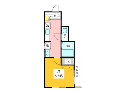 エスポワール本町(1K/3階)の間取り写真