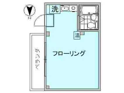 ハイツ山本(ワンルーム/5階)の間取り写真