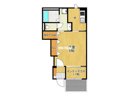 CIEL ETOILEシエルエトワール(1K/1階)の間取り写真