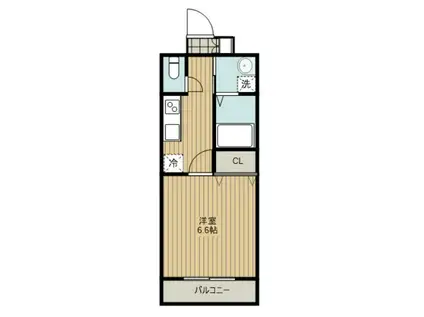 MDIミルファルコ下曽根駅前(1K/3階)の間取り写真