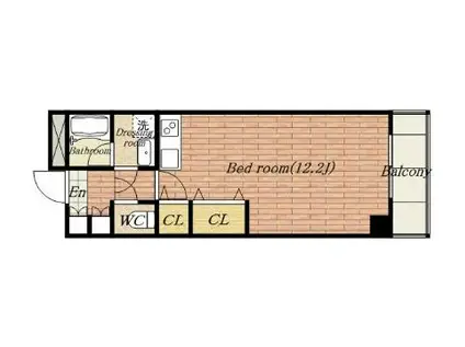 ステーションハイツ(ワンルーム/6階)の間取り写真