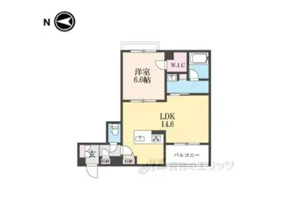 SHAMAISON ALFLAT(1LDK/3階)の間取り写真