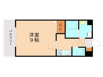 ラティーナ松香台II(1K/4階)の間取り写真