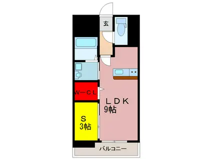 カーサホライズン(1SK/7階)の間取り写真