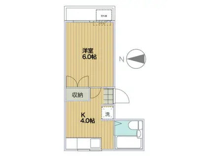 T-NET フラワーマンション(1K/1階)の間取り写真