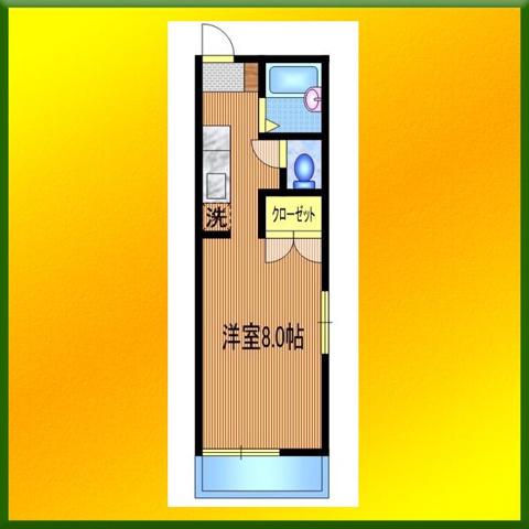 メゾン本町(ワンルーム/1階)の間取り写真