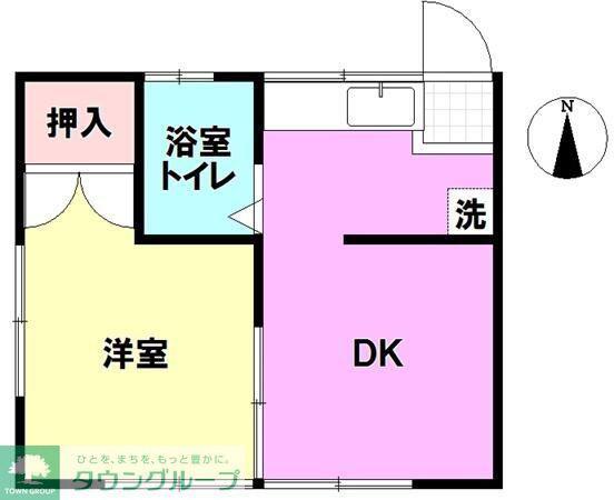 メゾン・ラメール(1DK/2階)の間取り写真