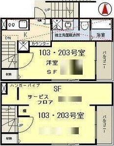 PRECIOUS COURT(1K/1階)の間取り写真
