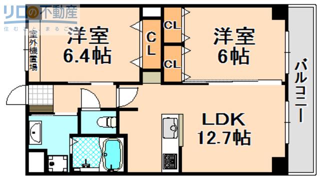 ブリーズM(2LDK/3階)の間取り写真