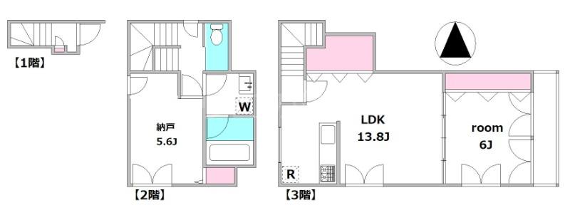 ZEN HOUSE蒲田(1SLDK/2階)の間取り写真