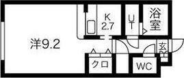 テラ元町(1K/4階)の間取り写真