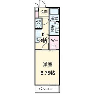 MAISON AYANA(1K/2階)の間取り写真