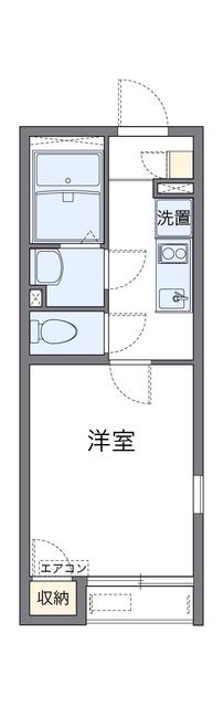 レオパレスBOSHUKE水木(1K/2階)の間取り写真