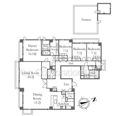 BANLAI CASA DEN-EN(4LDK/2階)の間取り写真