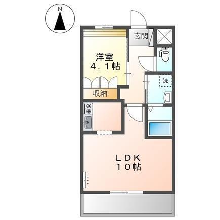 メゾンドジャンヴィエ(1LDK/2階)の間取り写真