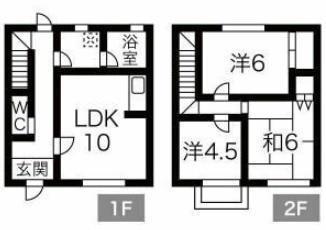 セントポーリアB棟(3LDK/1階)の間取り写真