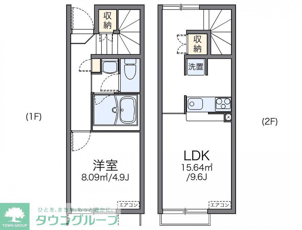 レオネクストあかつき(1LDK/1階)の間取り写真