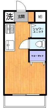 プラスパ大塚(ワンルーム/1階)の間取り写真