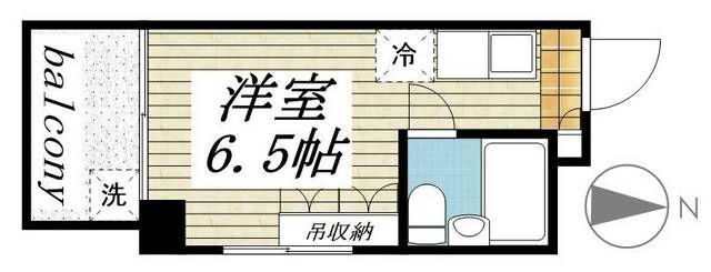 レジダンス千駄木(ワンルーム/3階)の間取り写真