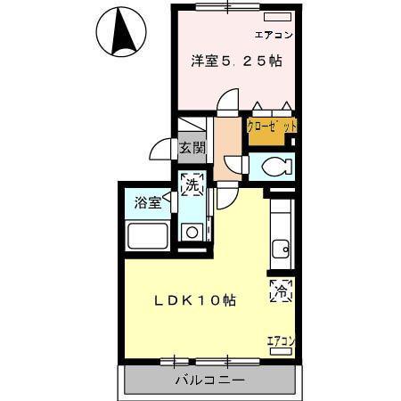 セリア141(1LDK/3階)の間取り写真