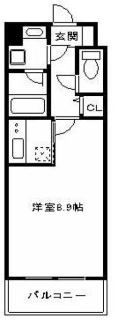 WAKO大手門(1K/4階)の間取り写真