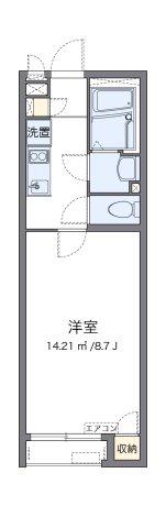 クレイノアヴァンセ座間(1K/1階)の間取り写真