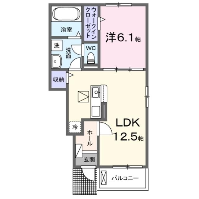 JR東海道本線 静岡駅 バス乗車時間:19分 最寄りバス停で下車 徒歩5分 2階建 新築(1LDK/1階)の間取り写真