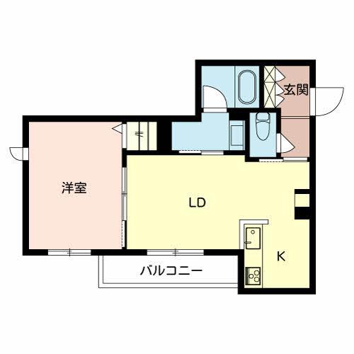シャーメゾン美登(1LDK/2階)の間取り写真