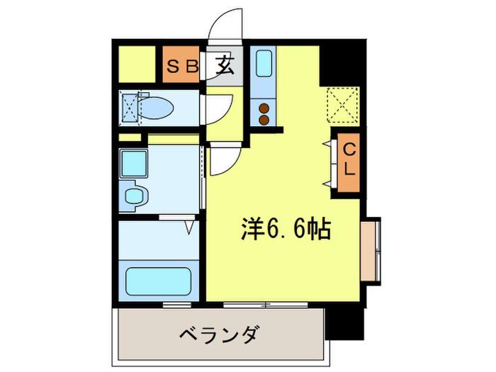 S-FORT高宮(ワンルーム/5階)の間取り写真