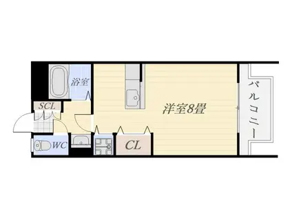 チェンテナリオ(ワンルーム/1階)の間取り写真