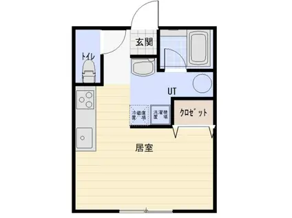 セレノ大通(1K/1階)の間取り写真