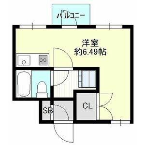 プレアール姫路龍野町(ワンルーム/2階)の間取り写真
