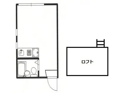 ライフピアモジュール(ワンルーム/2階)の間取り写真