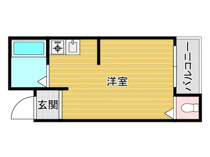 コンフォルト(ワンルーム/3階)の間取り写真