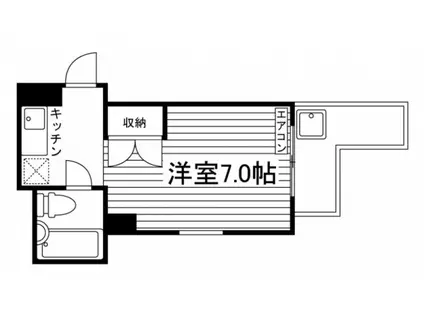 マイスポット北山(ワンルーム/2階)の間取り写真